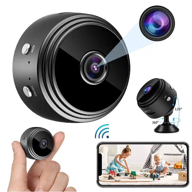 MINI CAMARA A9 1080p Inalámbrica Wifi Smart Home Vigilancia