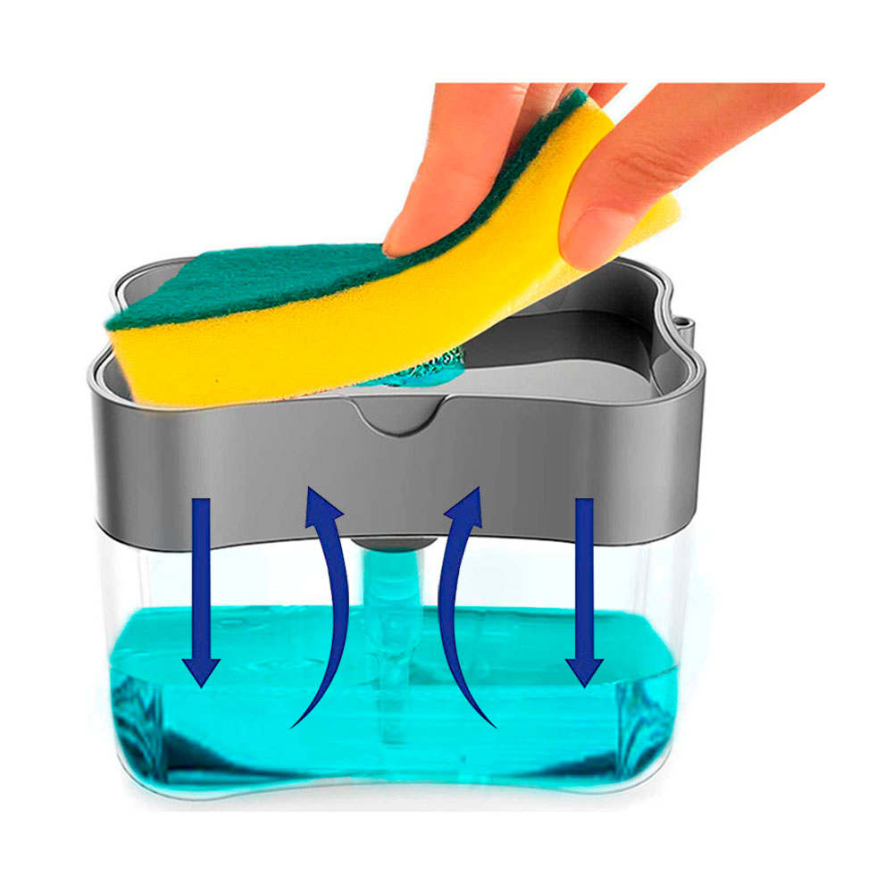 Dispensador de jabón liquido, ideal para usar en la cocina