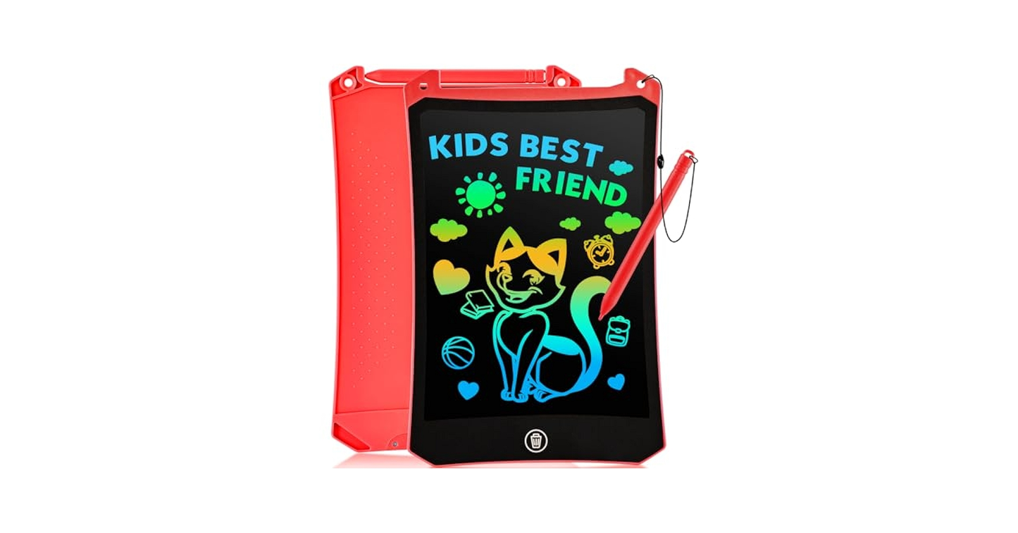 ✨ Pizarra Mágica LCD 8.5″ Roja – Diversión y creatividad sin límites ✨