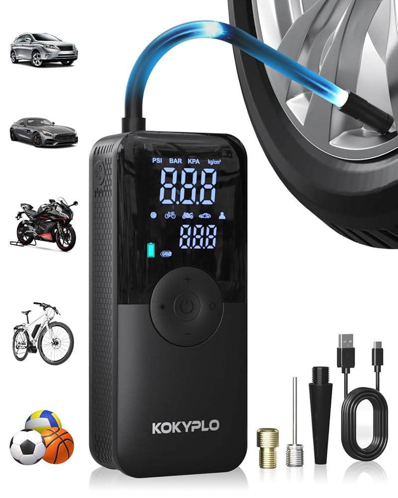 💨🔋 Compresor Portátil Inalámbrico – ¡Infla lo que quieras, donde quieras!