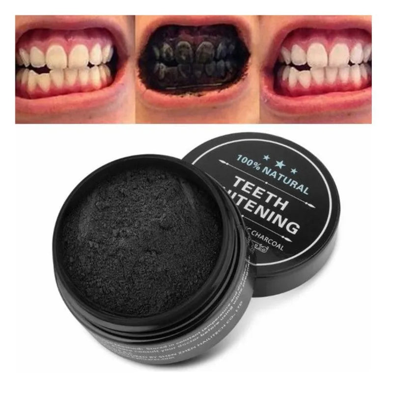 ✨ Polvo Negro Blanqueador de Dientes – Sonríe con Confianza ✨